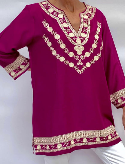 purple tunic top | Kuti top