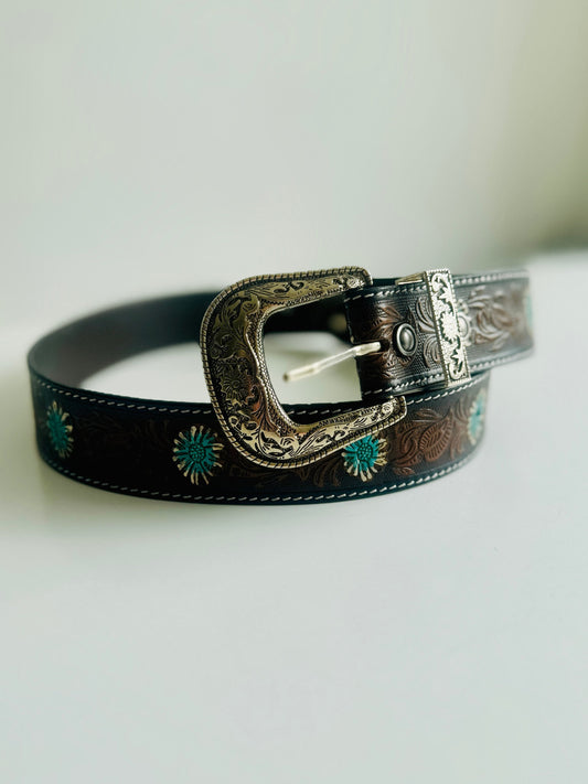 Tooled Leather Belts - JayKayBoutiqueOnline