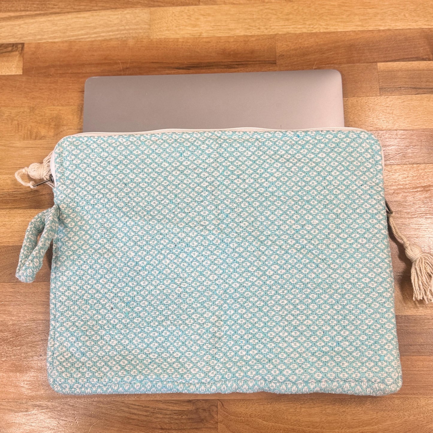 Handmade Hemp Laptop Sleeve 14&quot; | Tablet Case | Eco-Friendly | Laptop Bag | Tablet Sleeve | Laptop Cover