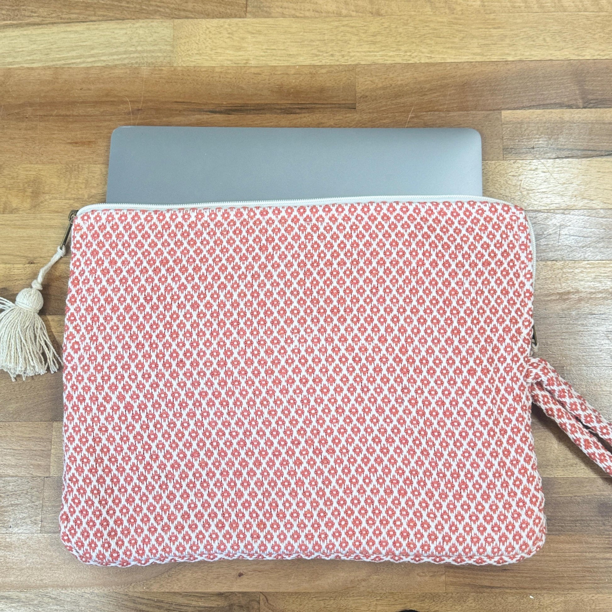 Handmade Hemp Laptop Sleeve 14&quot; | Tablet Case | Eco-Friendly | Laptop Bag | Tablet Sleeve | Laptop Cover