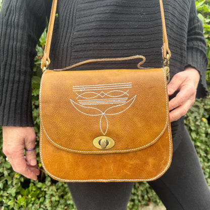 Classic Leather Cross Body Bag | Leather Clutch Bag | Leather Satchel Bag | Unique Gift for Her | Eco Friendly