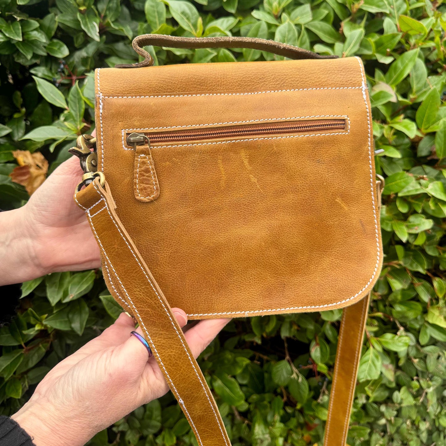 Classic Leather Cross Body Bag | Leather Clutch Bag | Leather Satchel Bag | Unique Gift for Her | Eco Friendly