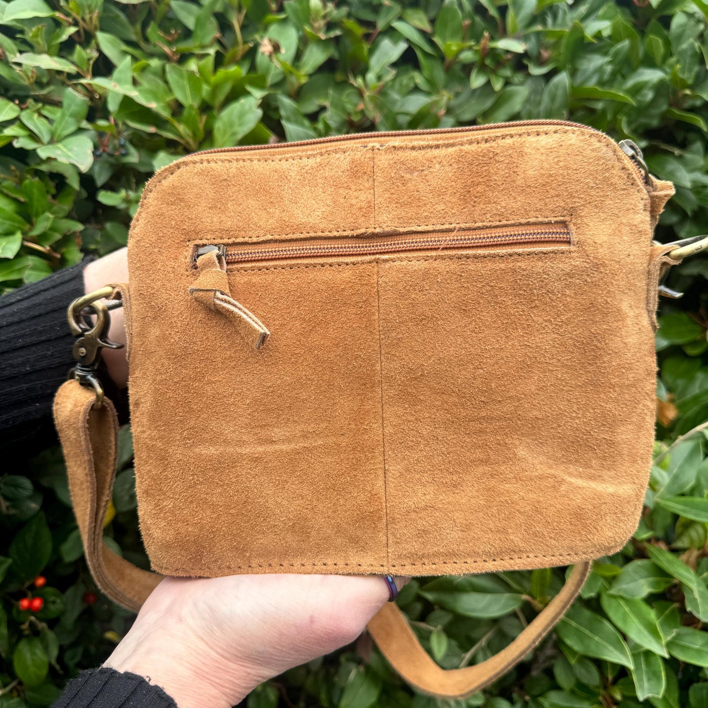 Classic Suede Cross Body Bag | Leather Clutch Bag | Suede Handbag | Unique Gift for Her | Eco Friendly | Suede Handbag | Mini Handbag