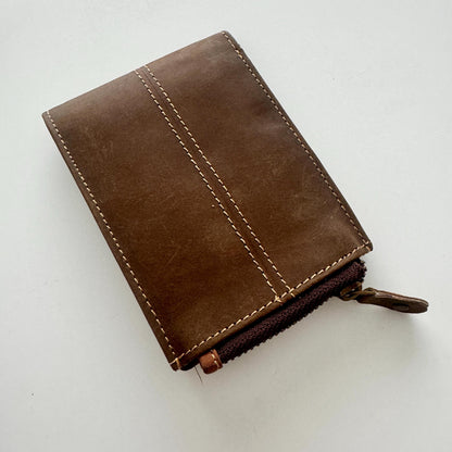 Mens Leather Wallet | Slim Leather Wallet | Bi-Fold Wallet | Leather Card Wallet | Brown Leather Wallet | Gift for Him | Groomsman Gift