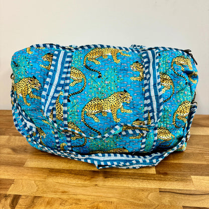 Cotton Quilted Overnight Bag - JayKayBoutiqueOnline