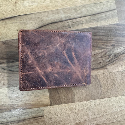 Mens Leather Wallet | Slim Leather Wallet | Bi-Fold Wallet | Leather Card Wallet | Brown Leather Wallet | Gift for Him | Groomsman Gift