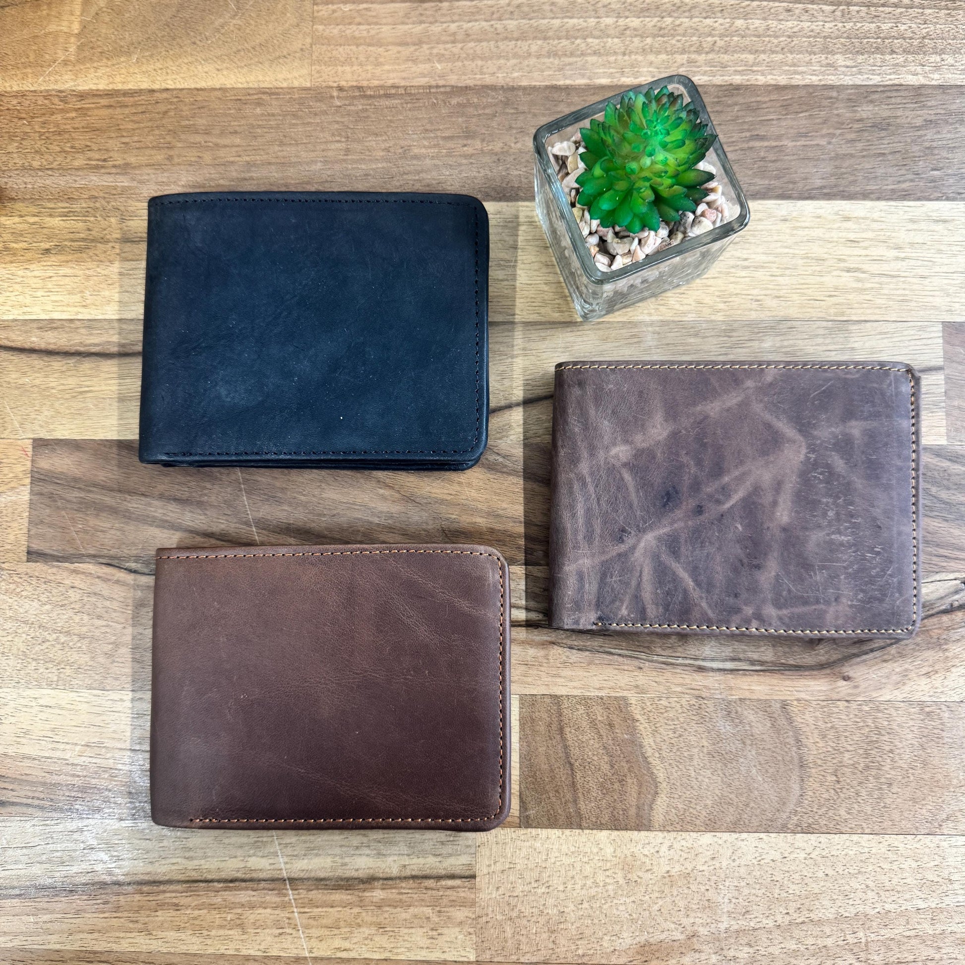 Mens Leather Wallet | Slim Leather Wallet | Bi-Fold Wallet | Leather Card Wallet | Brown Leather Wallet | Gift for Him | Groomsman Gift