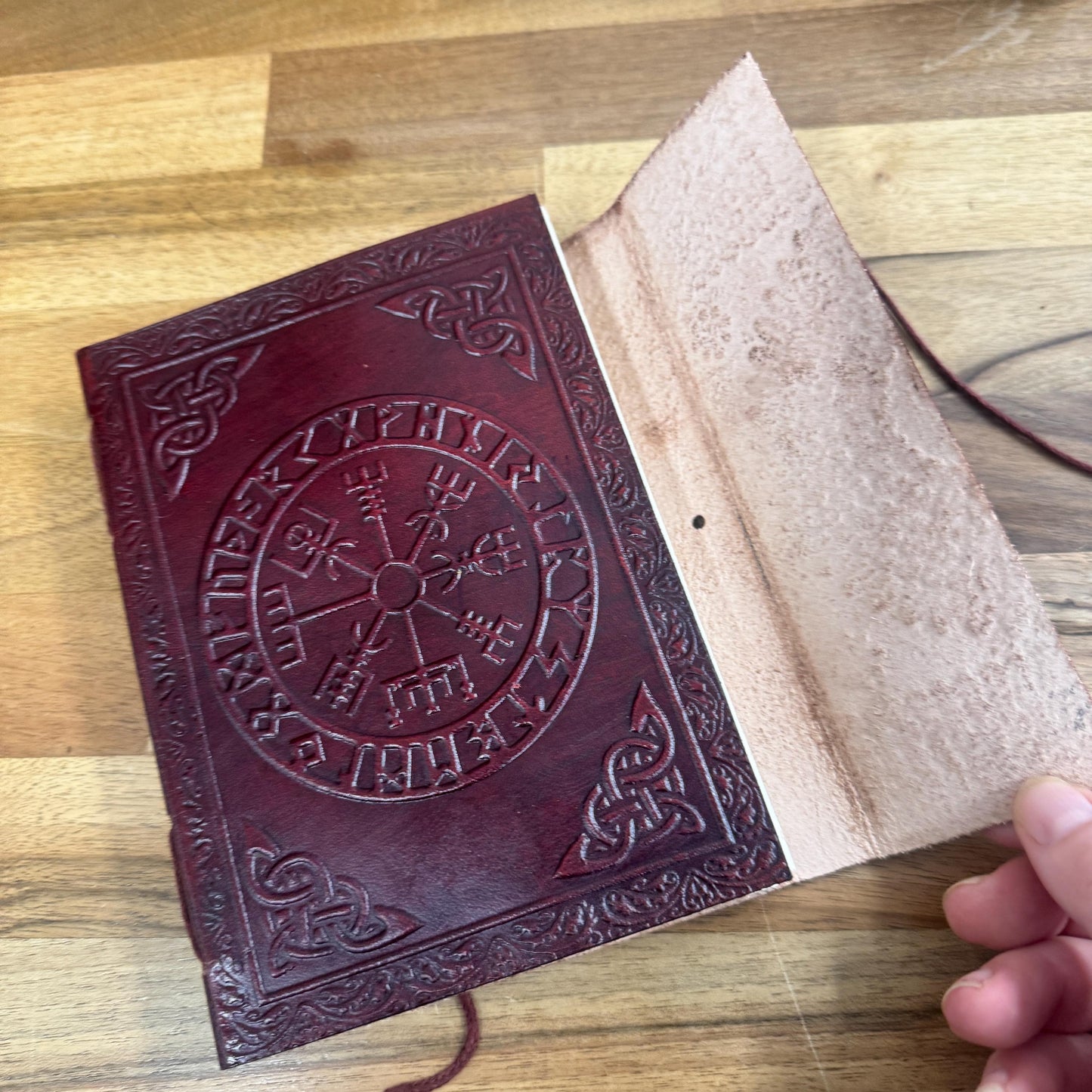 Handcrafted Magic Spell Book with Blank Pages | Write Your Own Spells | Spell Book for Kids | Leather Bound Journal | Unlined Journal