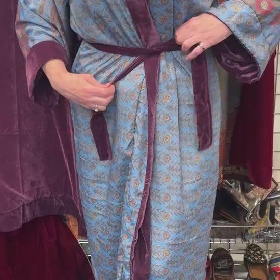 Purple Velvet Robe in Various Styles