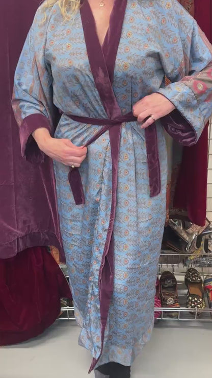 Purple Velvet Robe in Various Styles